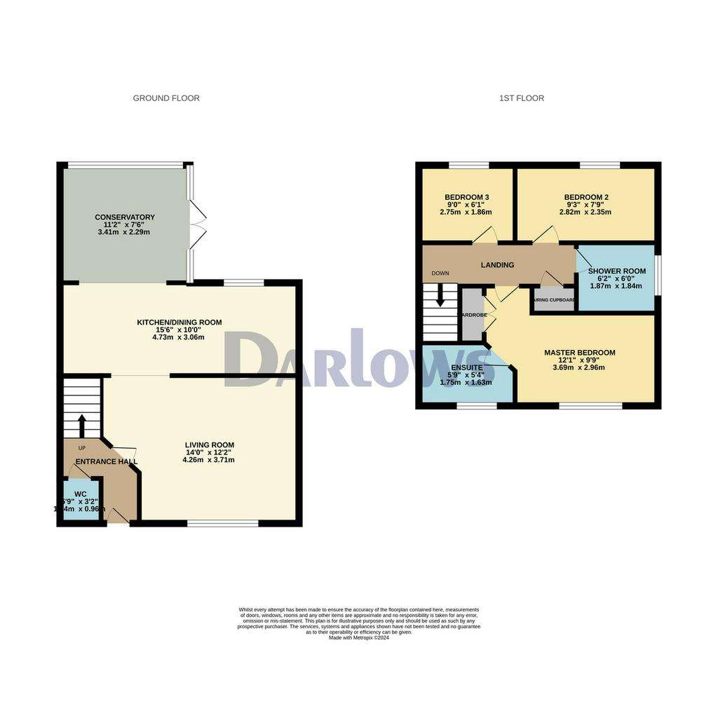 3 bedroom semi-detached house for sale - floorplan