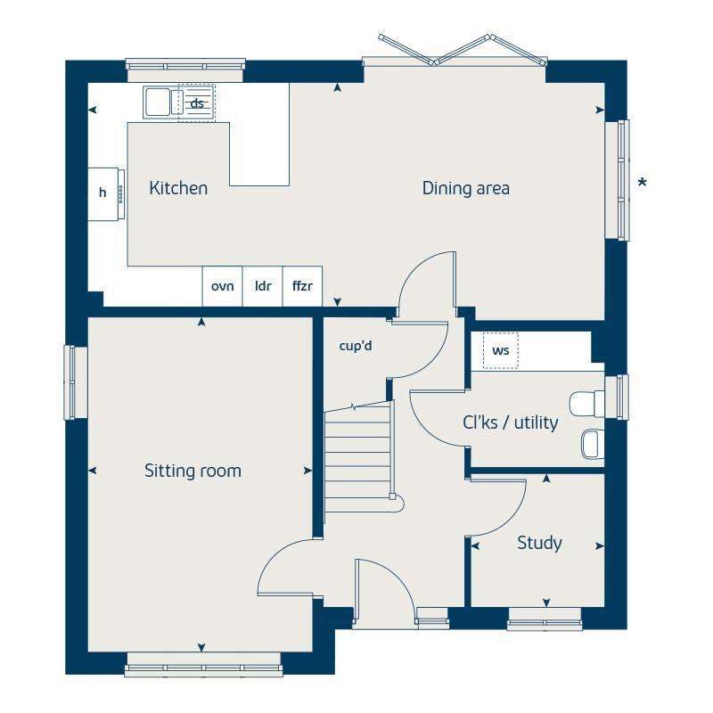 4 bedroom detached house for sale - floorplan