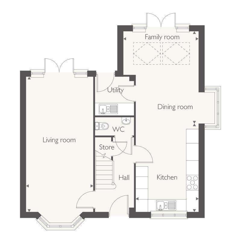 4 bedroom detached house for sale - floorplan