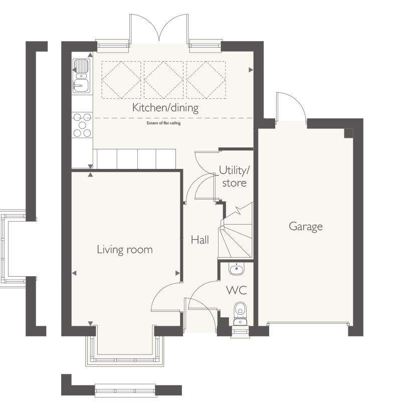 3 bedroom detached house for sale - floorplan