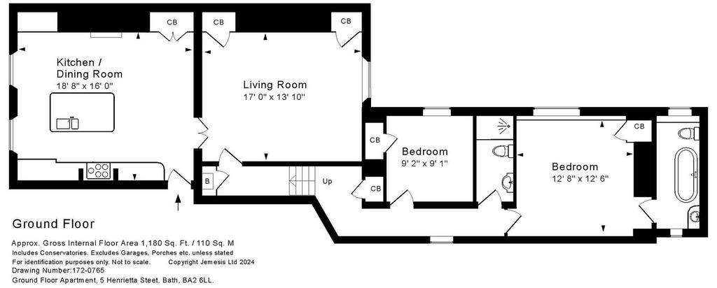 2 bedroom flat for sale - floorplan