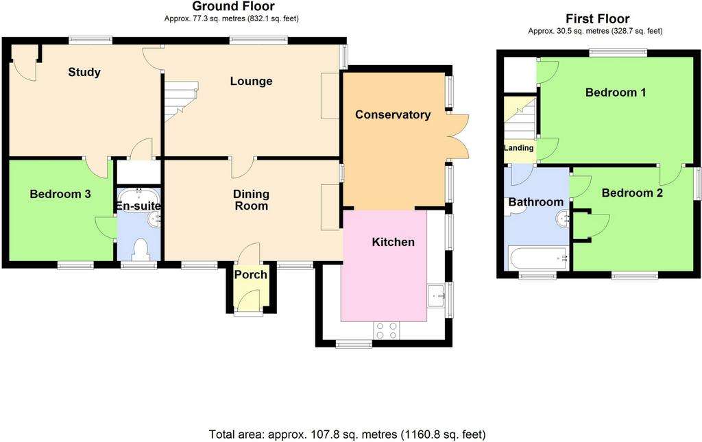 3 bedroom detached house for sale - floorplan