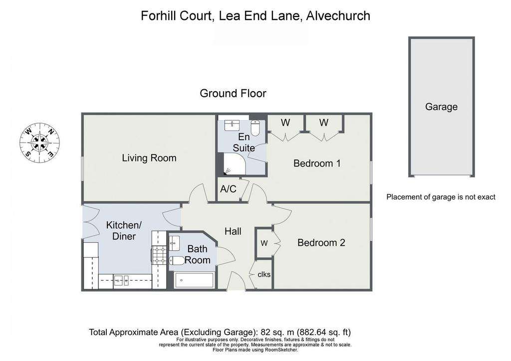 2 bedroom flat for sale - floorplan