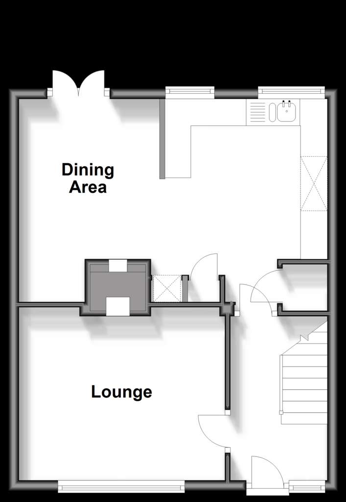 3 bedroom terraced house for sale - floorplan