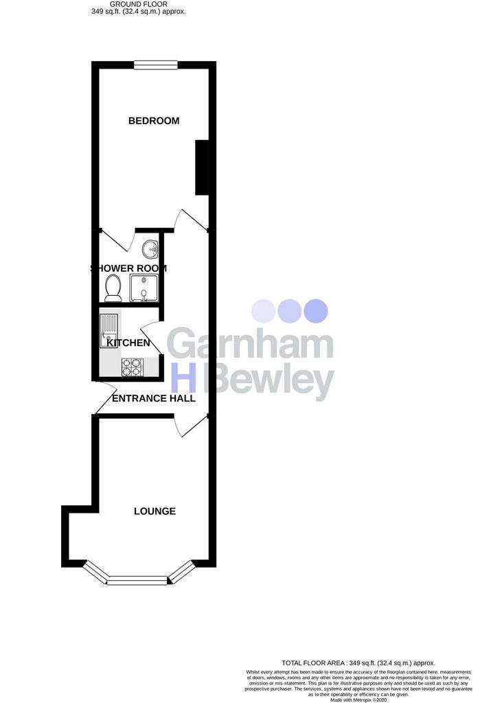 1 bedroom flat for sale - floorplan