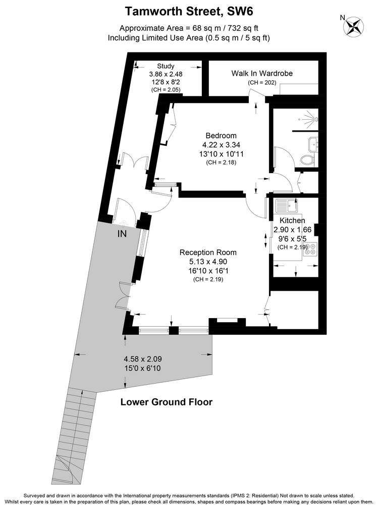 1 bedroom flat to rent - floorplan