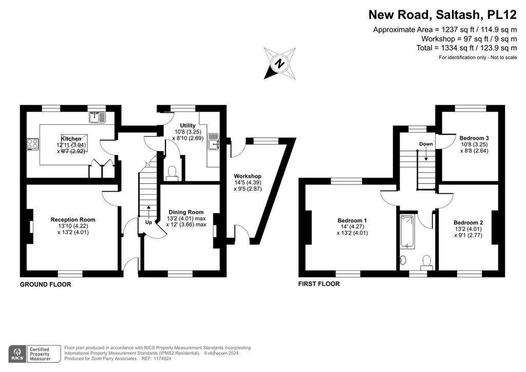 3 bedroom detached house for sale - floorplan