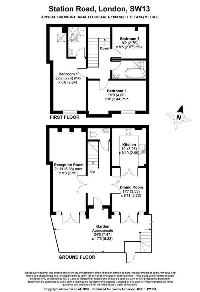 3 bedroom detached house to rent - floorplan