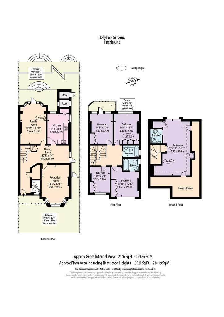 5 bedroom semi-detached house for sale - floorplan