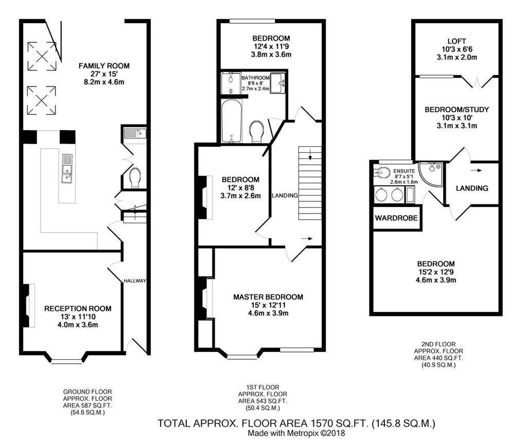 5 bedroom semi-detached house to rent - floorplan