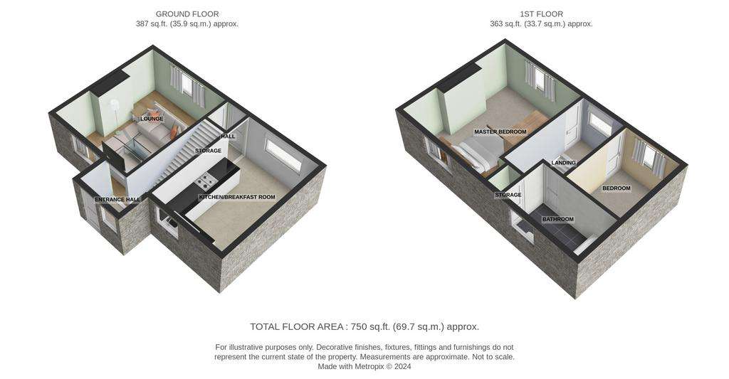 2 bedroom cottage to rent - floorplan