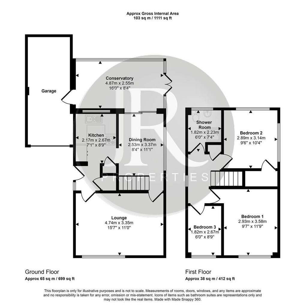 3 bedroom detached house for sale - floorplan