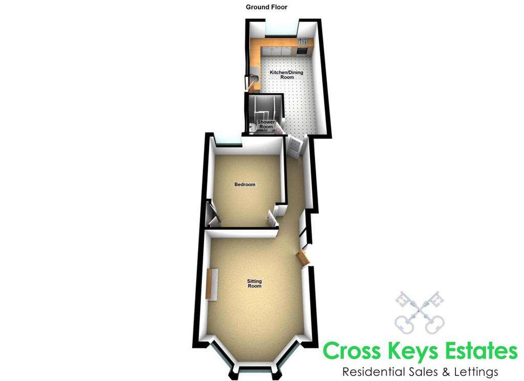 1 bedroom flat for sale - floorplan