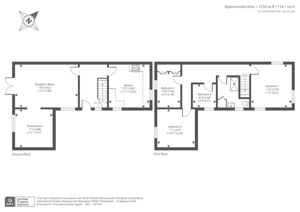 4 bedroom cottage for sale - floorplan