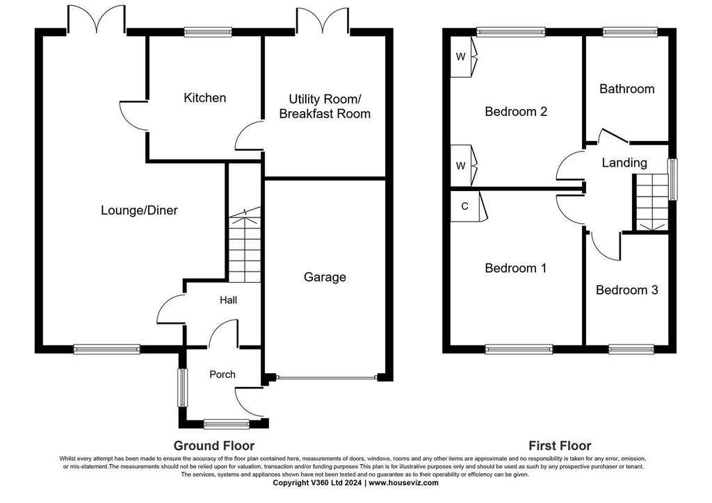 3 bedroom semi-detached house for sale - floorplan