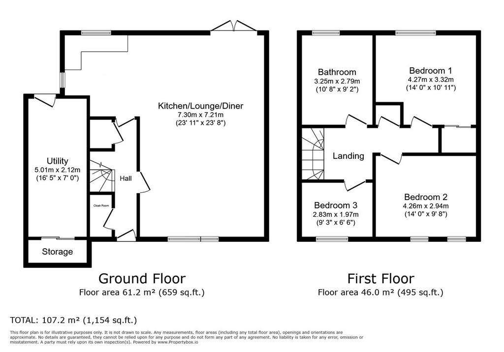 3 bedroom detached house to rent - floorplan