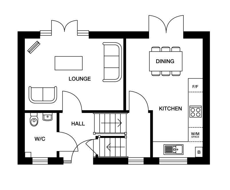 3 bedroom detached house for sale - floorplan