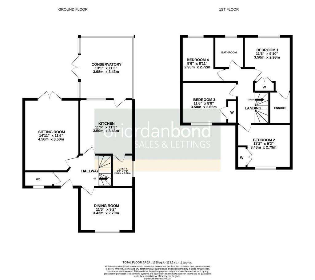 4 bedroom detached house for sale - floorplan