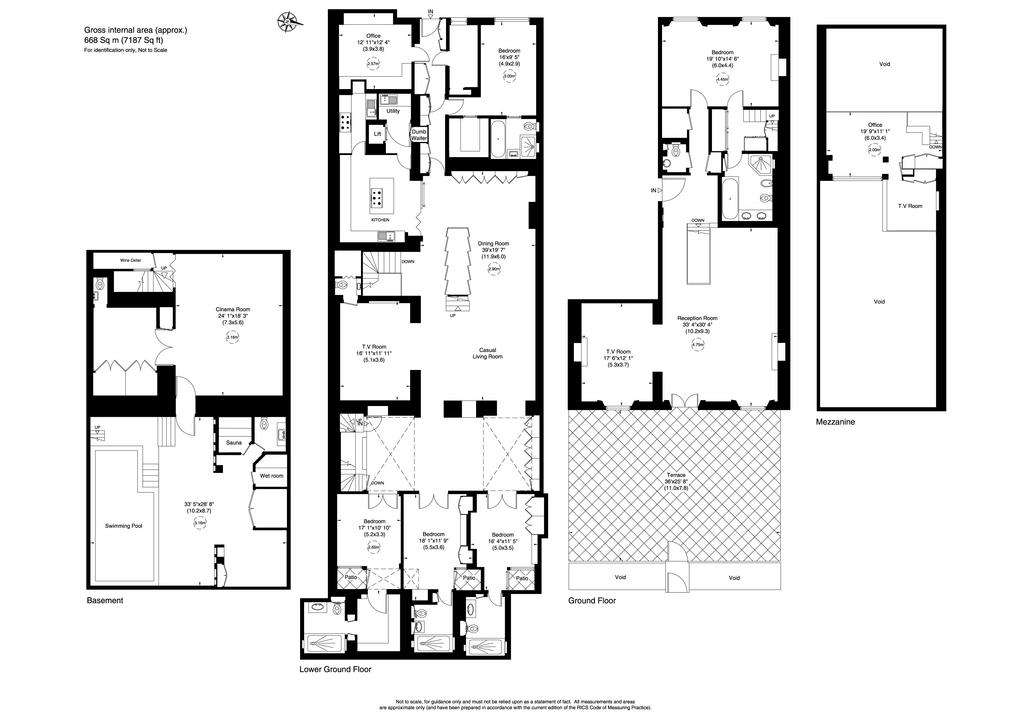 5 bedroom ground floor flat to rent - floorplan