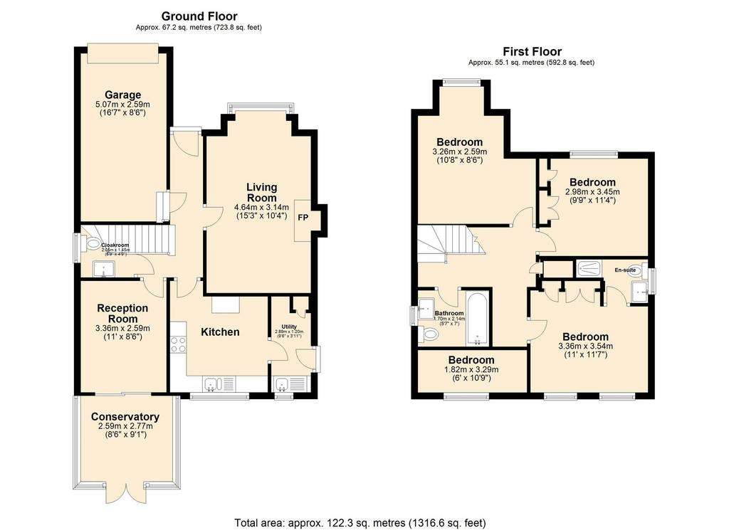 4 bedroom detached house to rent - floorplan