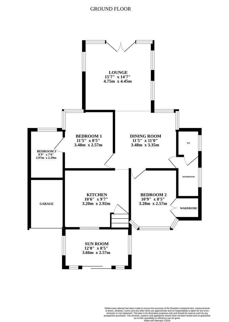 3 bedroom detached house for sale - floorplan