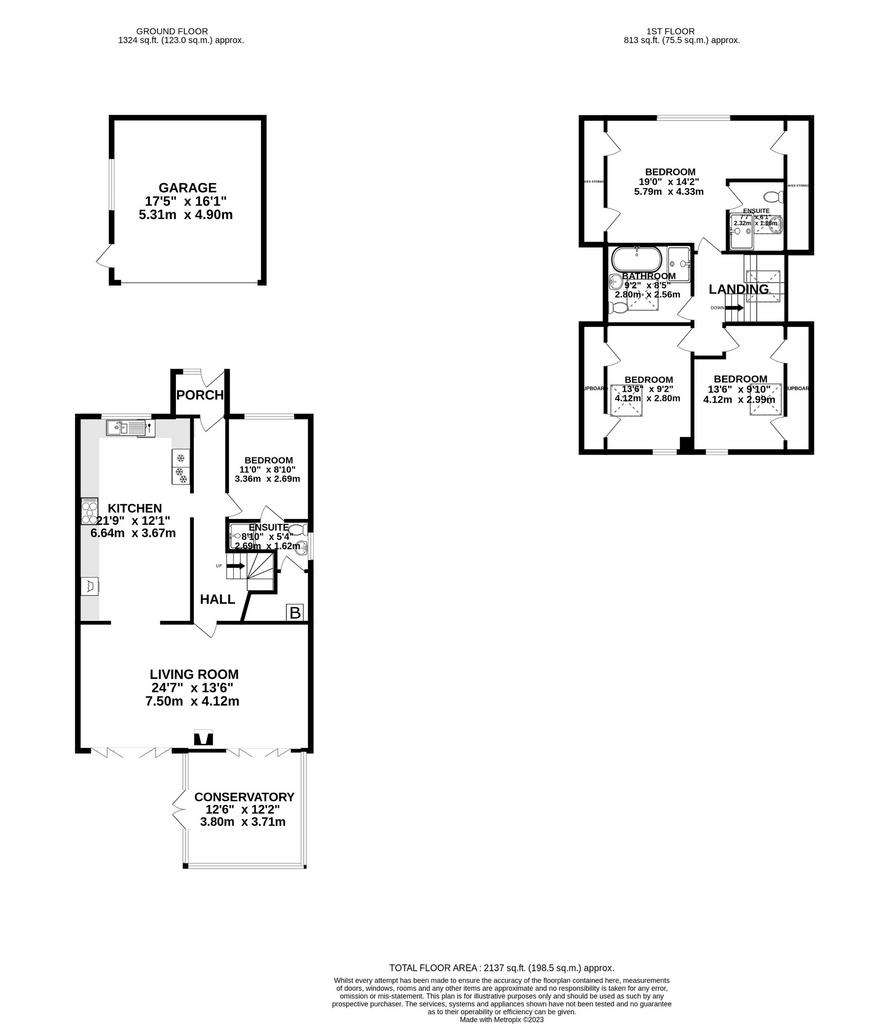 4 bedroom detached house to rent - floorplan