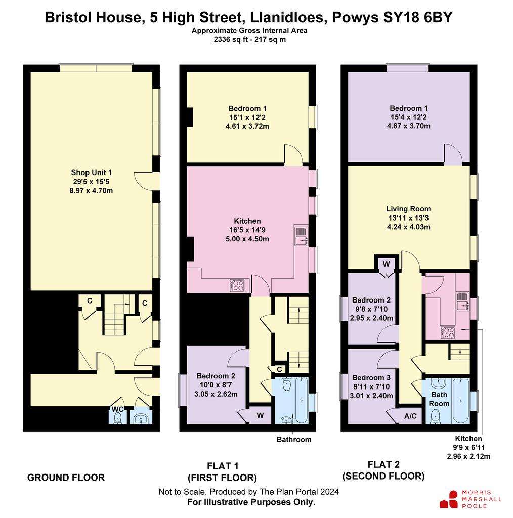 Studio flat for sale - floorplan