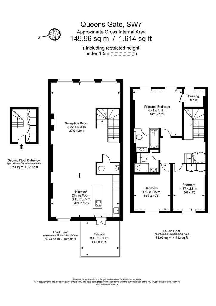 3 bedroom flat to rent - floorplan