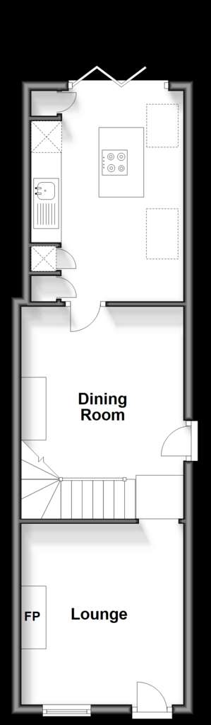 3 bedroom end of terrace house for sale - floorplan