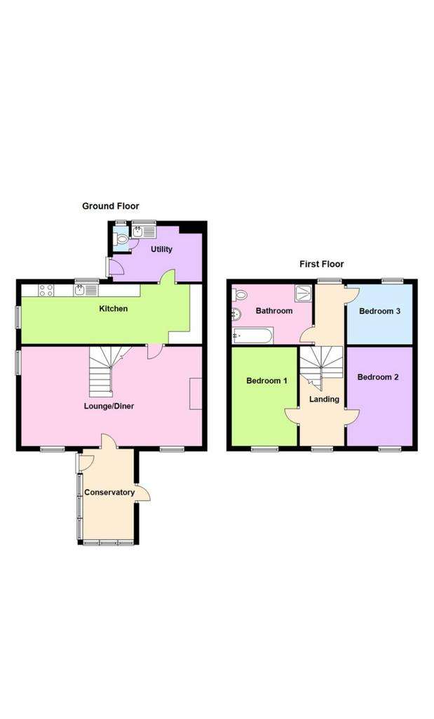 3 bedroom detached house for sale - floorplan