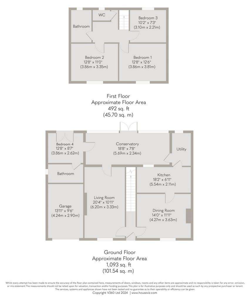 4 bedroom semi-detached house for sale - floorplan