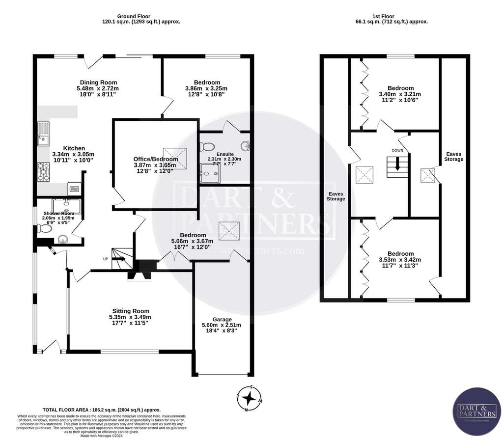 5 bedroom detached bungalow for sale - floorplan