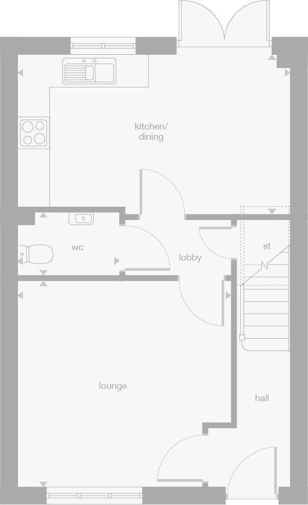 3 bedroom mews house for sale - floorplan