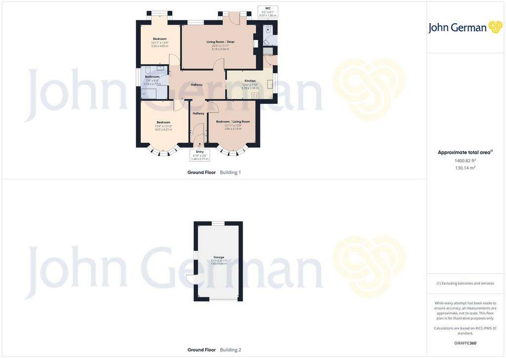 3 bedroom detached bungalow for sale - floorplan