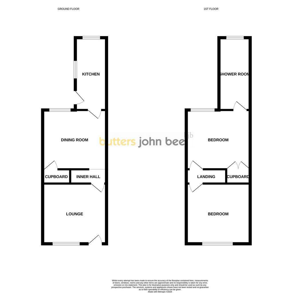 2 bedroom terraced house for sale - floorplan