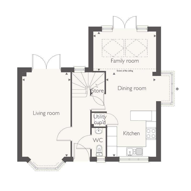 3 bedroom detached house for sale - floorplan