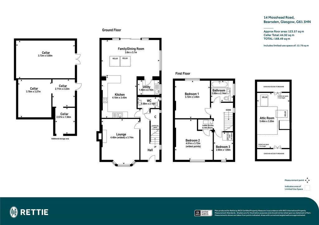 3 bedroom semi-detached house for sale - floorplan