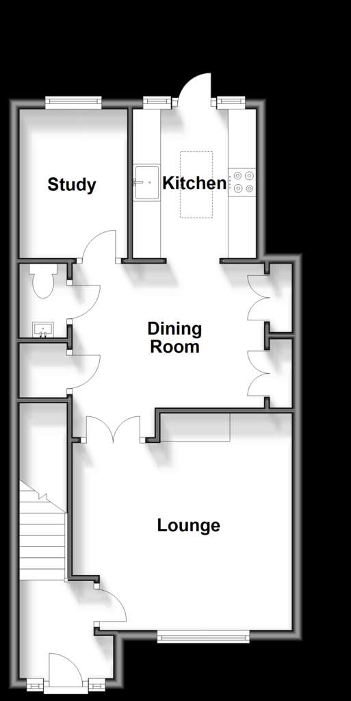 3 bedroom terraced house for sale - floorplan