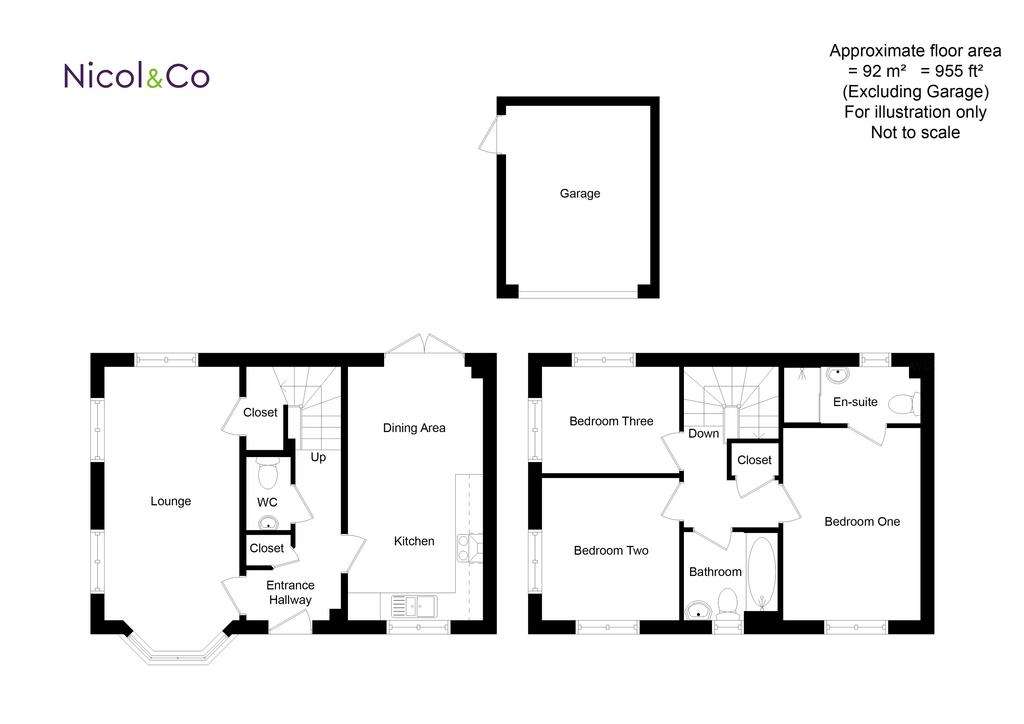 3 bedroom detached house for sale - floorplan