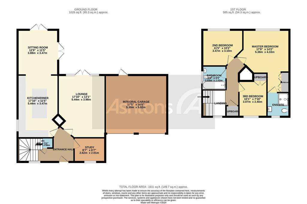 3 bedroom detached house for sale - floorplan