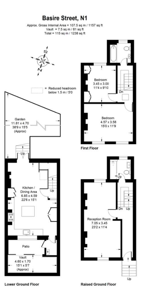 2 bedroom house to rent - floorplan