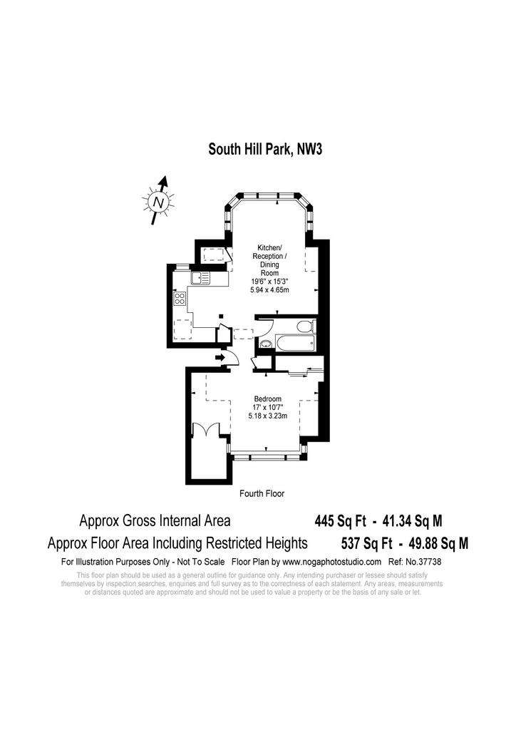 1 bedroom flat to rent - floorplan