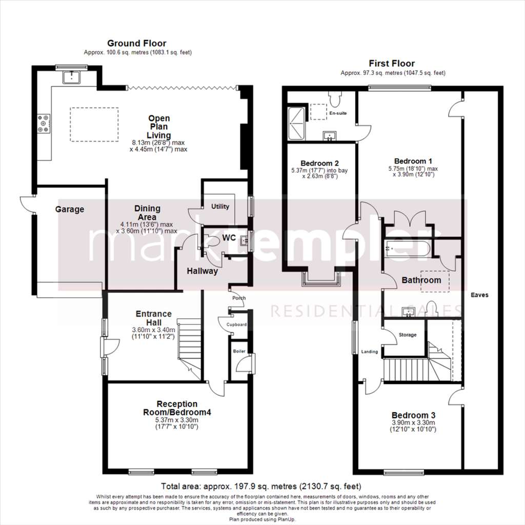 3 bedroom detached house for sale - floorplan