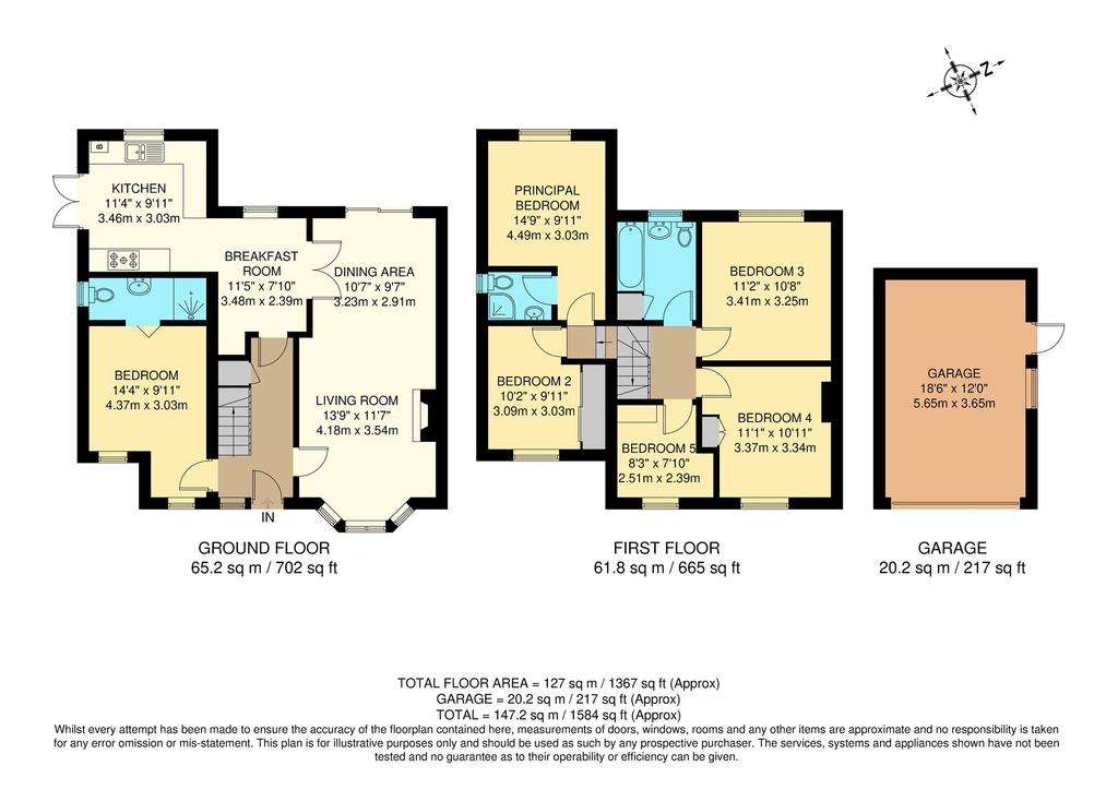 5 bedroom semi-detached house for sale - floorplan