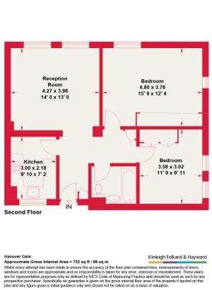 2 bedroom flat to rent - floorplan