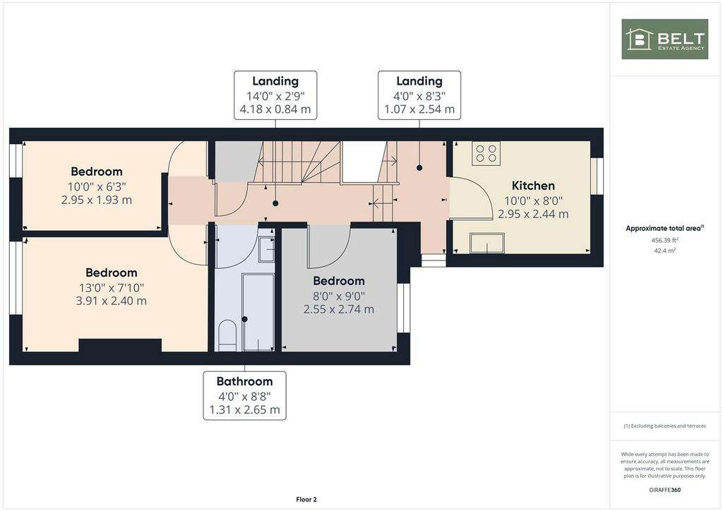 3 bedroom flat for sale - floorplan