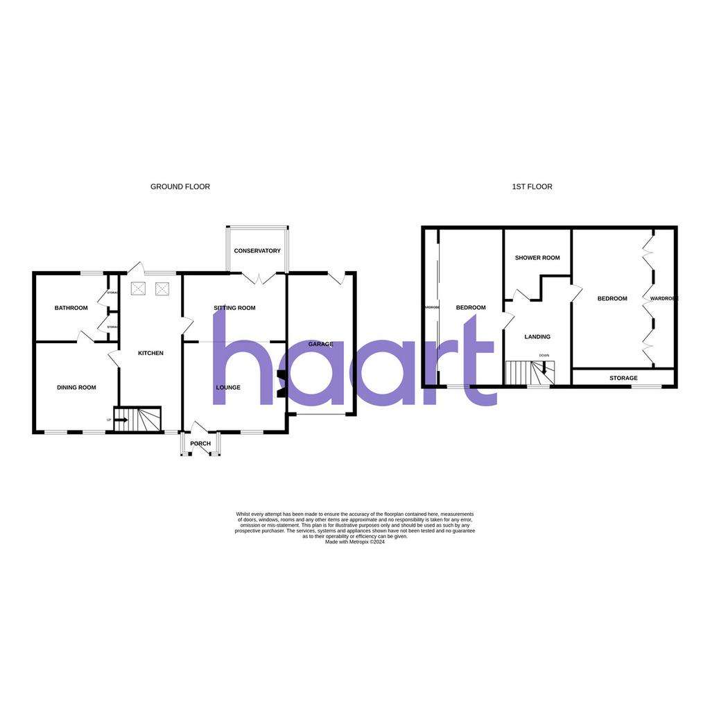 2 bedroom semi-detached house for sale - floorplan