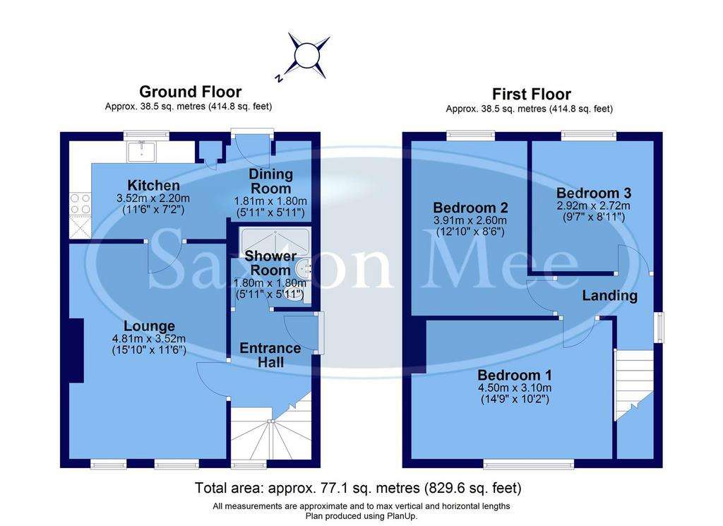 3 bedroom end of terrace house for sale - floorplan