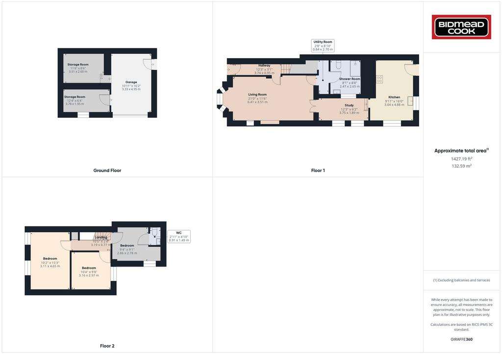 3 bedroom end of terrace house for sale - floorplan