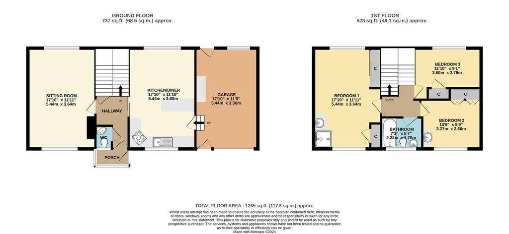 3 bedroom house for sale - floorplan